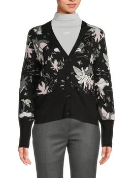Thom Browne | ​Hawaiian Scenic Jacquard Classic V-Neck Cardigan