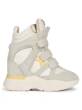 Isabel Marant | Balskee Suede-Leather High-Top Sneakers