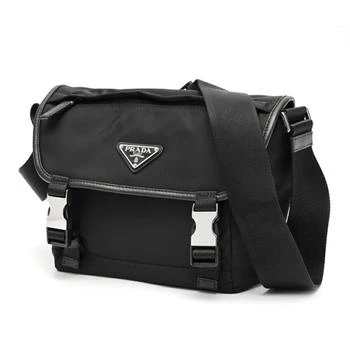 Prada | Nylon Leather Shoulder Bag (Pre-Owned)