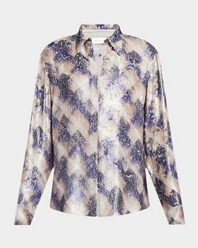 Dries Van Noten | Chowy Sequined Button-Front Blouse