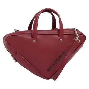 Balenciaga | Triangle Duffle Bag Leather Leather Handbag (Pre-Owned)