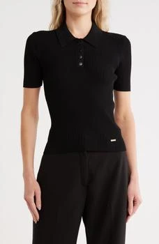 Jason Wu Ribbed Polo Sweater