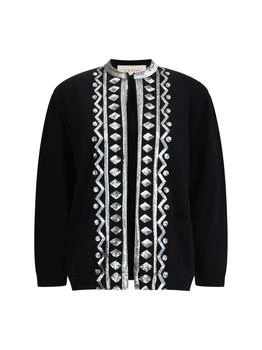 Valentino | Valentino Sequin Embellished Crewneck Cardigan