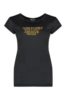 Tom Ford | Tom Ford Logo Printed Crewneck T-Shirt