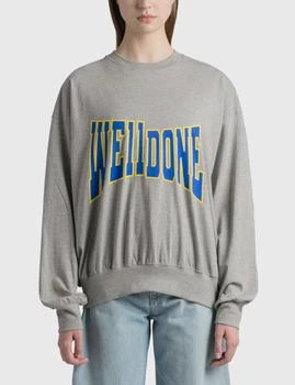 We11done Unbalanced Logo Sweatshirt