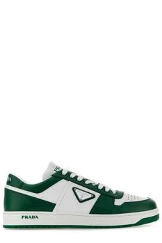 Prada | Prada Logo Patch Lace-Up Sneakers