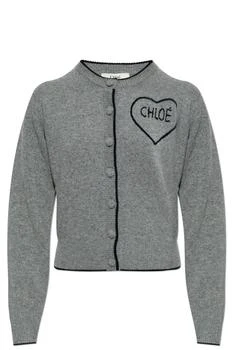 Chloé | Chloé Fitted Crewneck Knitted Cardigan