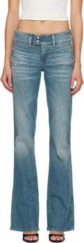 Blue Bootcut D-Hush Jeans