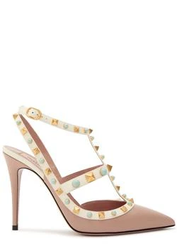 Valentino | Rockstud 100 embellished leather pumps