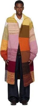 Dries Van Noten | Multicolor Long Wool Coat