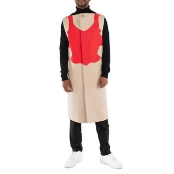 Burberry | Men
s Soft Fawn Reconstructed-Print Sleeveless Car Coat