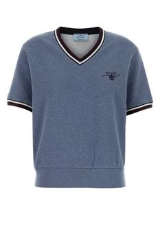 Prada | Prada V-Neck Short-Sleeved Jumper