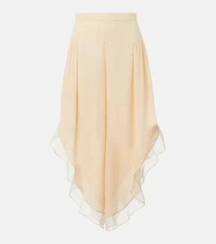 Valentino | Silk georgette wide-leg pants