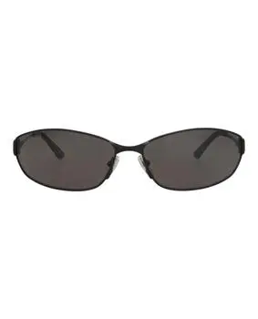 Balenciaga Square-Frame Metal Sunglasses
