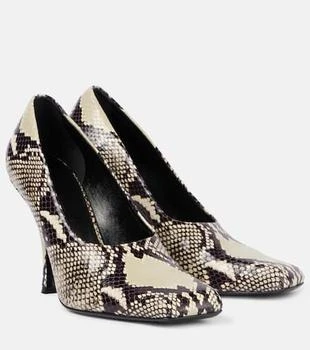 Khaite | Eva snake-effect leather pumps