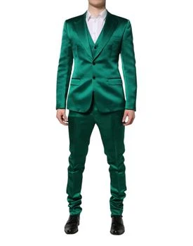 Dolce & Gabbana | Silk 3 Piece Single Breasted Men's Suit
