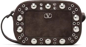 Valentino | Brown Nellcôte Suede Shoulder Bag