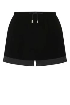 Yves Saint Laurent | Saint Laurent Panelled Drawstring Mini Shorts
