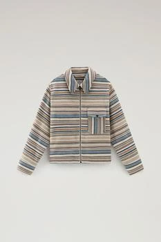 Gentry Overshirt in Manteco Recycled Cotton Blend - Women - Blue