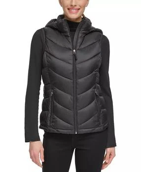 Charter Club Women
s Packable Hooded Puffer Vest, Created for Macy
s