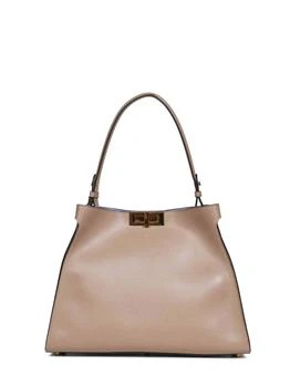 Fendi | FENDI | Dove grey and neon blue Fendi Way Medium handbag | Women | PZ