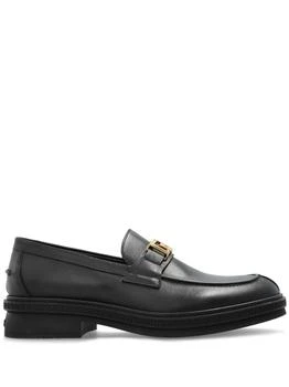 Versace | Smooth Leather Slip-On Loafers