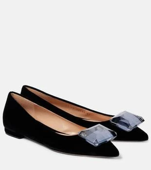 Gianvito Rossi | Jaipur velvet ballet flats