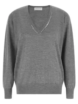 Dries Van Noten | Dries Van Noten Tuomas Embellished V-Neck Sweater