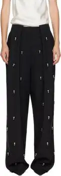 Stella McCartney | Black Sphere Embroidered Balloon Trousers