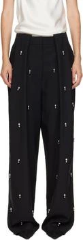 Stella McCartney | Black Sphere Embroidered Balloon Trousers