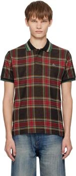 Red & Green Classic Polo