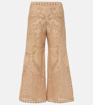 Valentino | Guipure lace wide-leg pants
