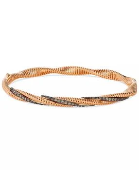 Le Vian | Chocolatier® Chocolate Diamond Bangle Bracelet in 14k Rose 
White Gold