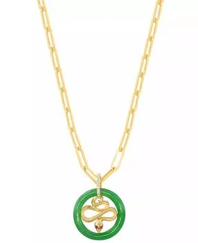 Effy | Diamond (1/20 ct. t.w.) & Multi Gemstones (6-1/3 ct. t.w.) Pendant Necklace in 14k Yellow Gold