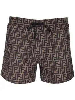 Fendi | Fendi FF Drawstring Swim Shorts