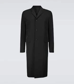 Prada | Single-breasted technical overcoat