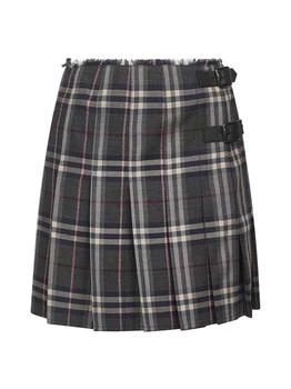 Burberry | BURBERRY | Multicolor Check wool mini kilt | Women | 8