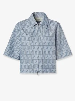 Fendi | FF cotton and linen shirt/jacket