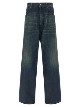 MM6 | MM6 Maison Margiela Logo Patch Wide-Leg Jeans