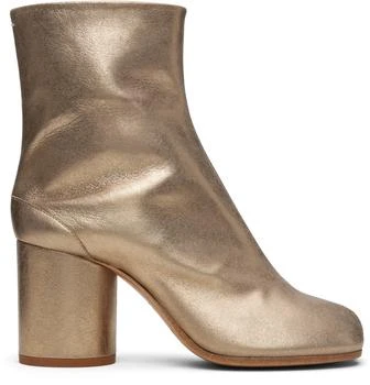 MAISON MARGIELA | Gold Tabi Ankle Boots