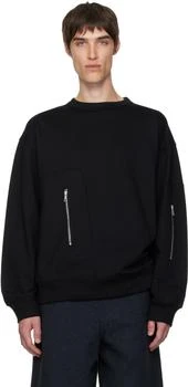Dries Van Noten | Black Strap Sweatshirt