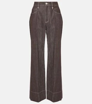 Brunello Cucinelli | Mid-rise wide-leg jeans