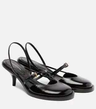 Dries Van Noten | Leather slingback pumps