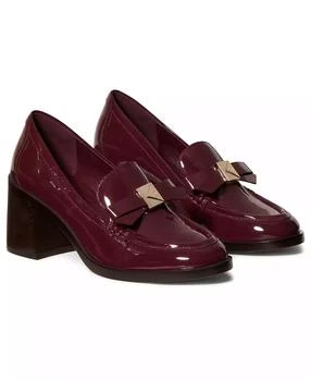 Women's Deco Bow Heeled Loafers