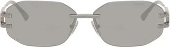 Versace | Gunmetal Logo Plaque Sunglasses