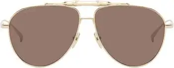 Gucci | Gold Bamboo Metal Sunglasses