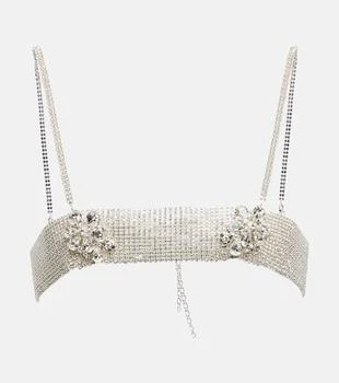 Magda Butrym | Bandeau crystal jewelry top