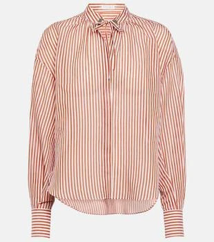 Brunello Cucinelli | Striped cotton-blend shirt