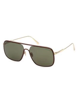 Tom Ford | 59MM Pilot Metal Sunglasses