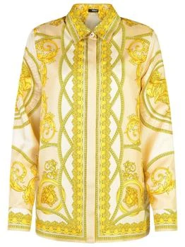Versace | Versace Pattern-Printed Long-Sleeved Shirt